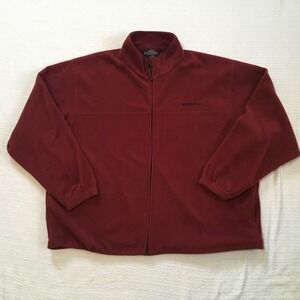 Winchester Rugged‎ Outdoors Fleece Jacket Men's Maroon Full Zip Collared 3X